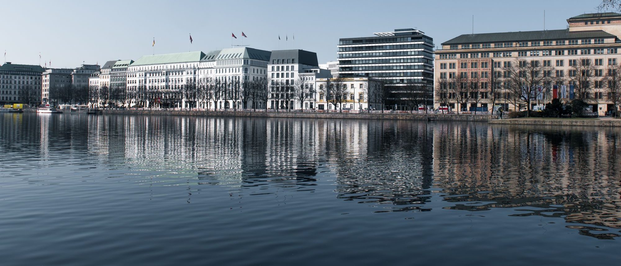 Die Binnenalster in Hamburg